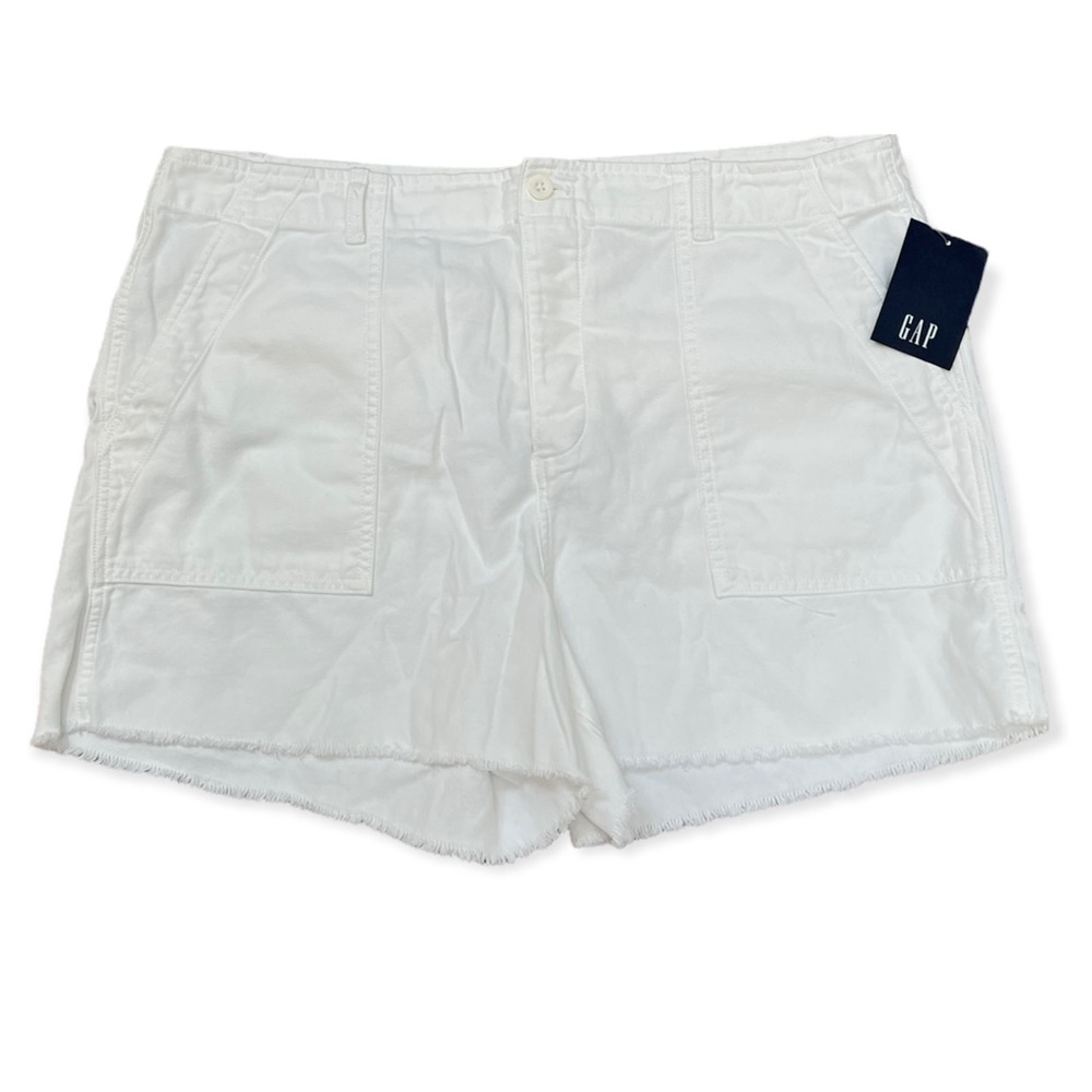 Light weight white jean shorts